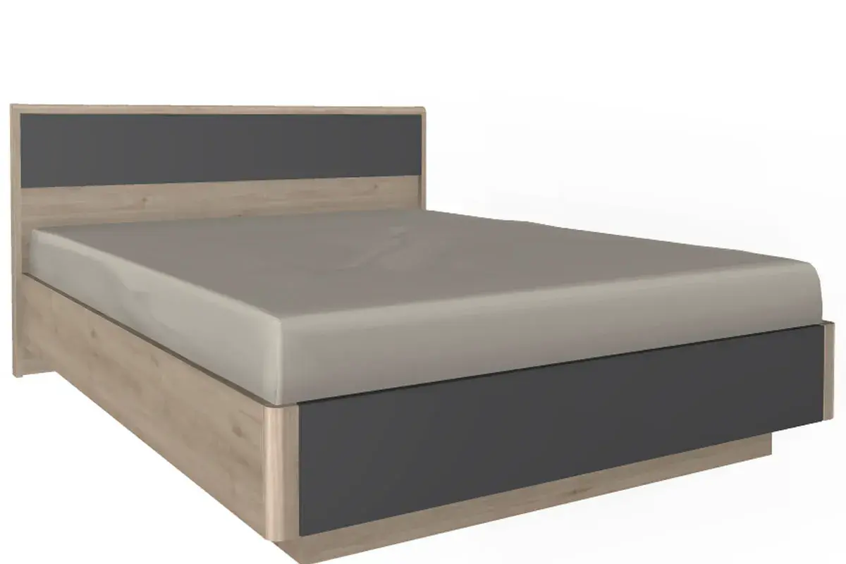 Спальня Грейс комплект 5 (Гикори Джексон Светлый/Антрацит матовый) - купить в Озерце