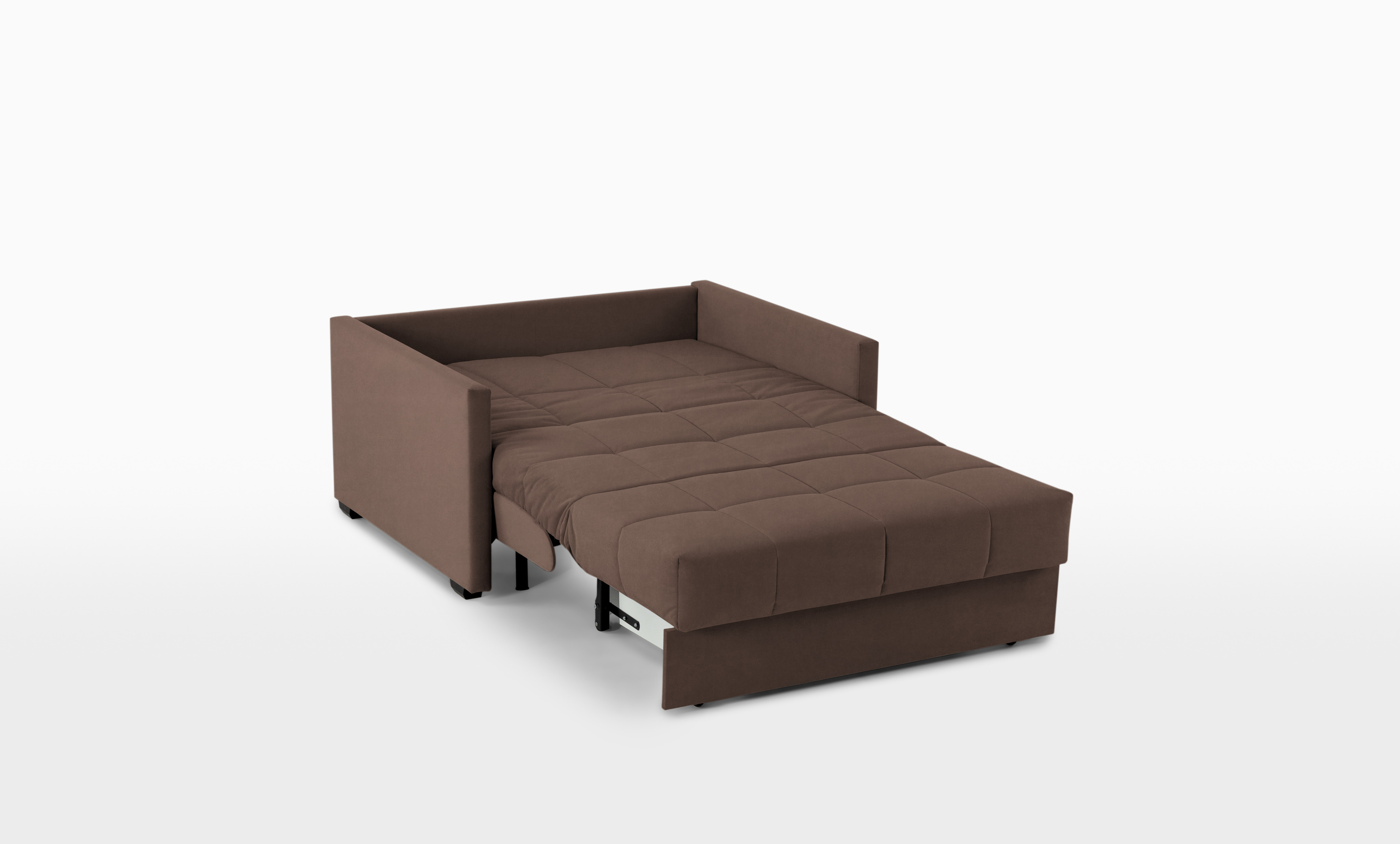 Диван -кровать Carina Pro, ткань Casanova Chocolate, (жесткость спального места: высокая) 117x136 — купить в Озерце