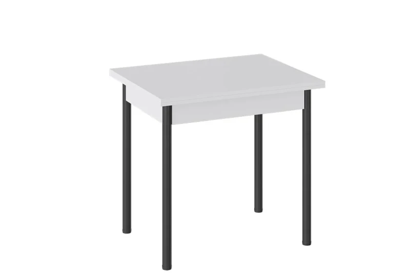 Стол Родос Тип 2 Опора d40 (Черный Муар/Белый) - купить в Озерце