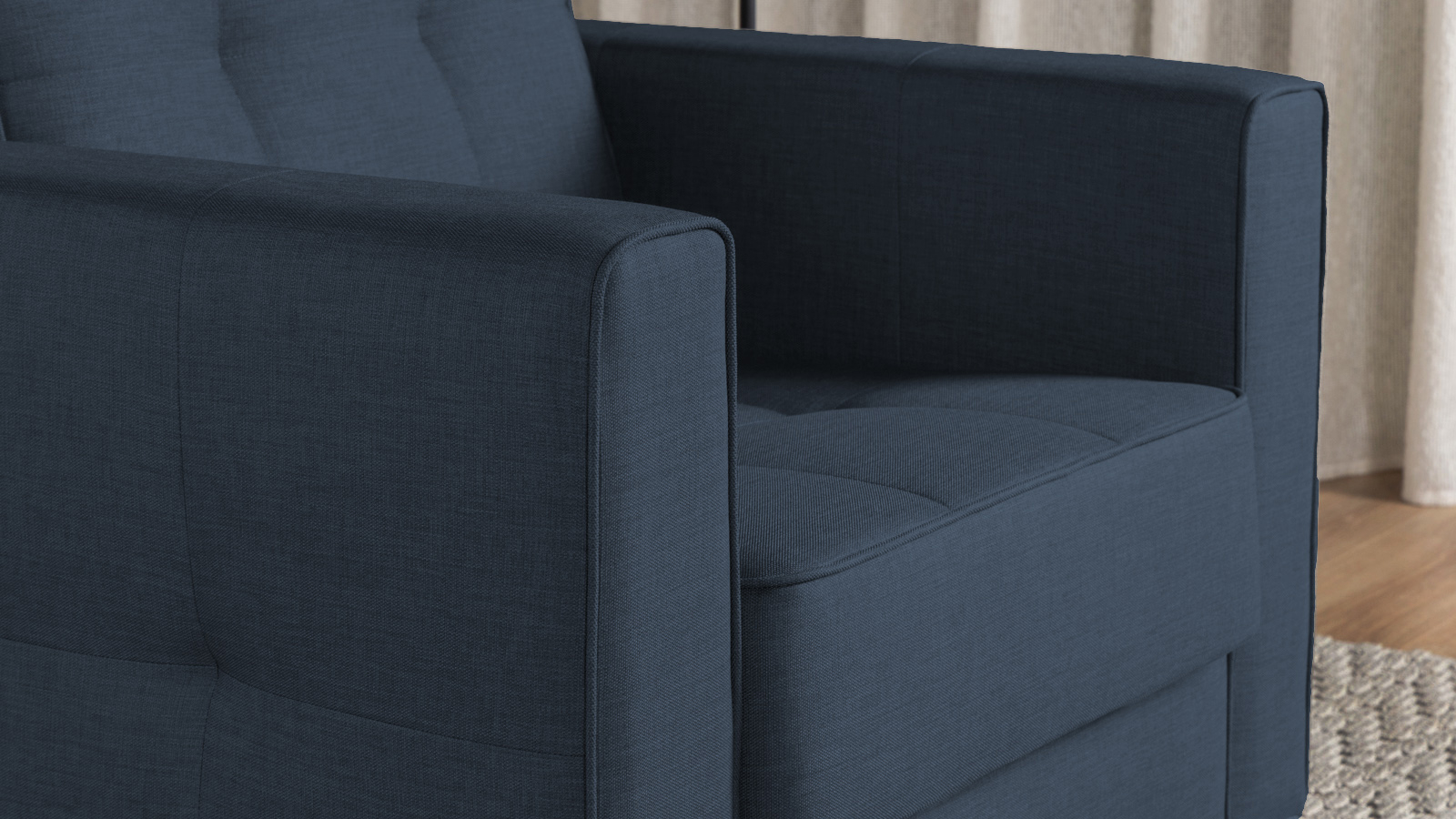 Кресло Amani Pro, Тк. Lidot blue (подлокотник: 15 см) 89x93.5 — купить в Озерце