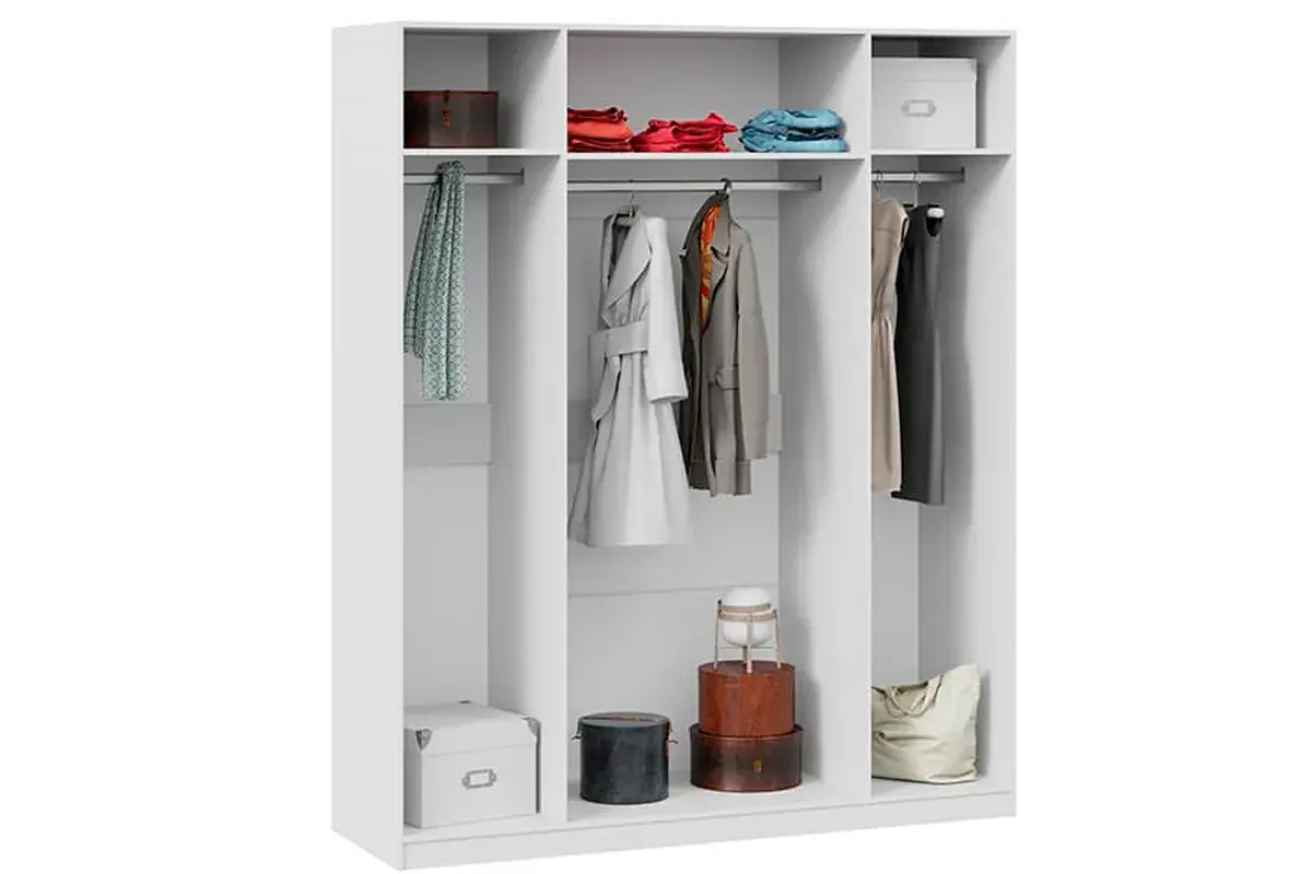 Шкаф комбинированный Глосс СМ-319.07.442 (Белый глянец/Стекло) в мебель-центре Озерцо