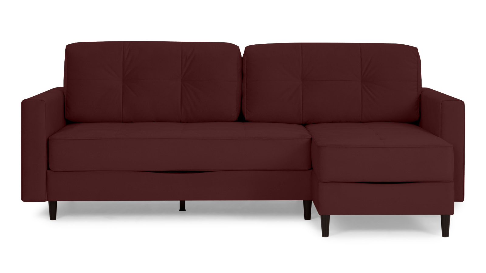 Диван Amani Pro угловой с широкими подлокотниками, ножки: пластик, Тк. Sky Velvet 32 156x237 — купить в Озерце