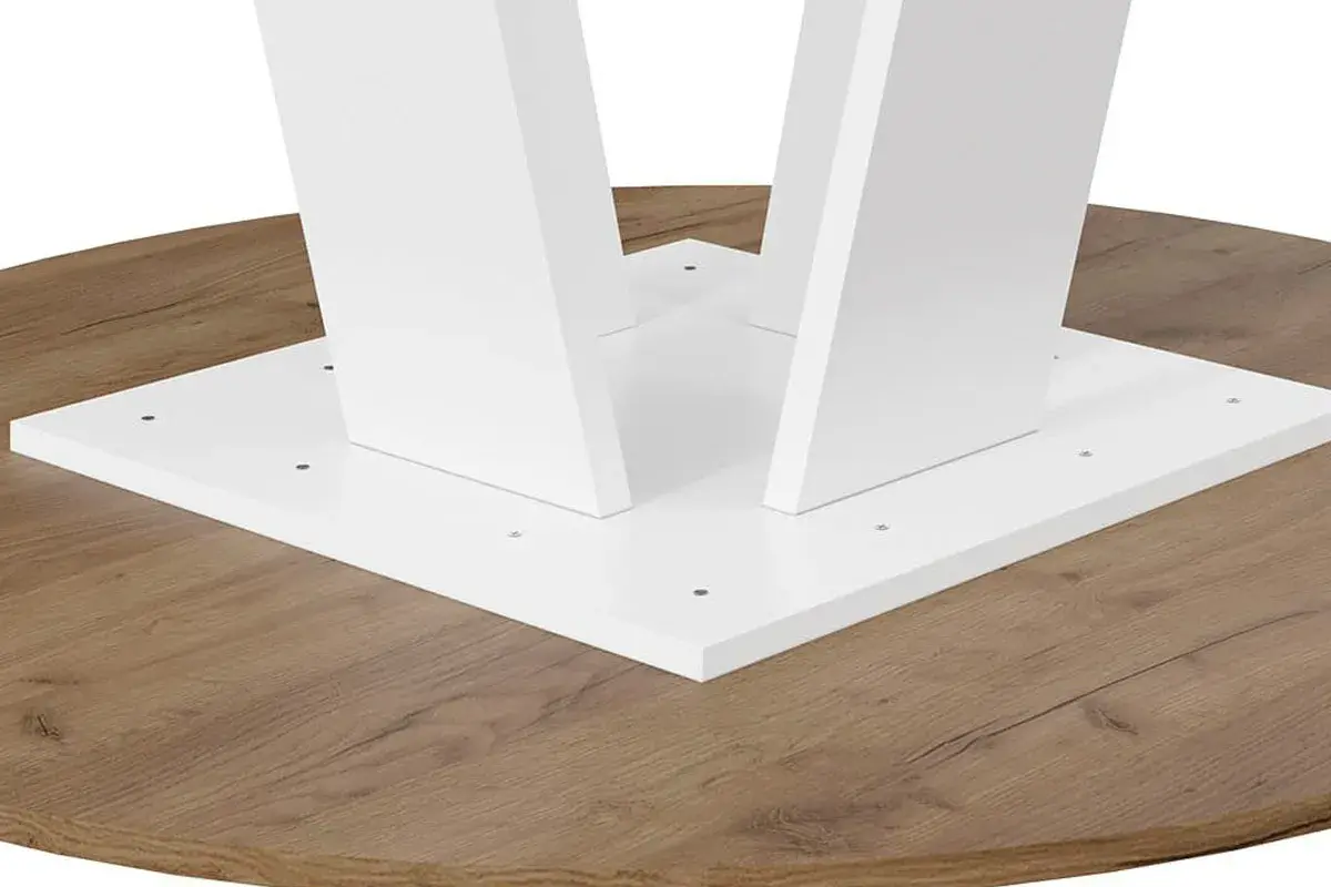 Стол обеденный Райнер Тип 1 (Белый/Дуб крафт золотой) - купить в Озерце