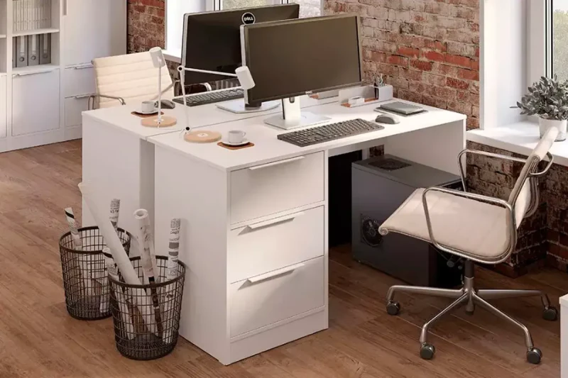 Набор мебели для офиса Марли №2 (Белый) — Мебель-центр Озерцо