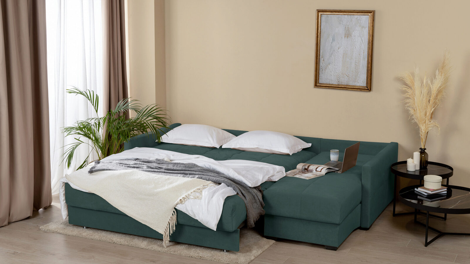 Диван CARINA Nova угловой Casanova Seawave с коробом для белья 168x214 — купить в Озерце