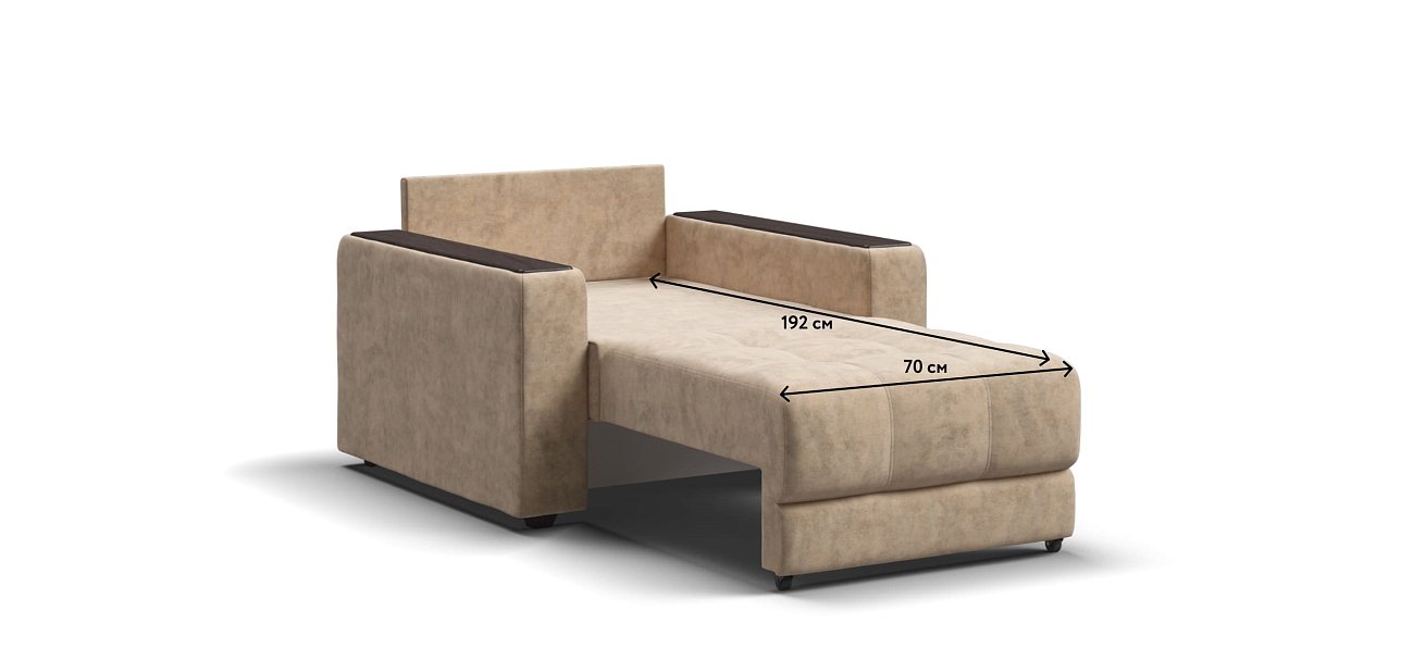 Босс кресло-кровать Велюр Роял шампань — купить в Озерце