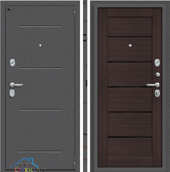 Porta S 104.П22 Антик Серебро/Wenge Veralinga