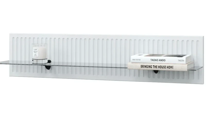 Полка навесная Шарлиз 900 (Белый снег) — Мебель-центр Озерцо