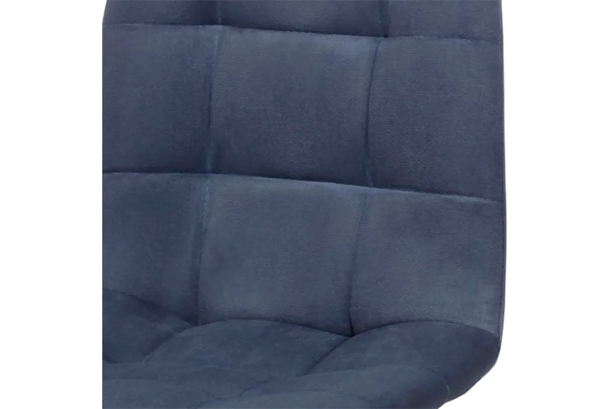 Стул Чили полубарный (Муар черный/Велюр Мазерати 21/Темно-синий) СРП-053 - купить в Озерце