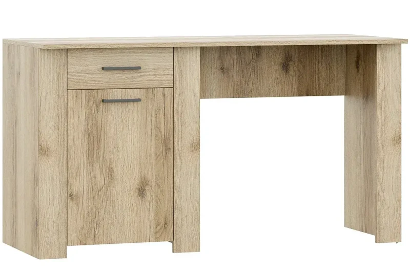 Стол письменный Квадро 35 (Дуб Делано Светлый) — Мебель-центр Озерцо