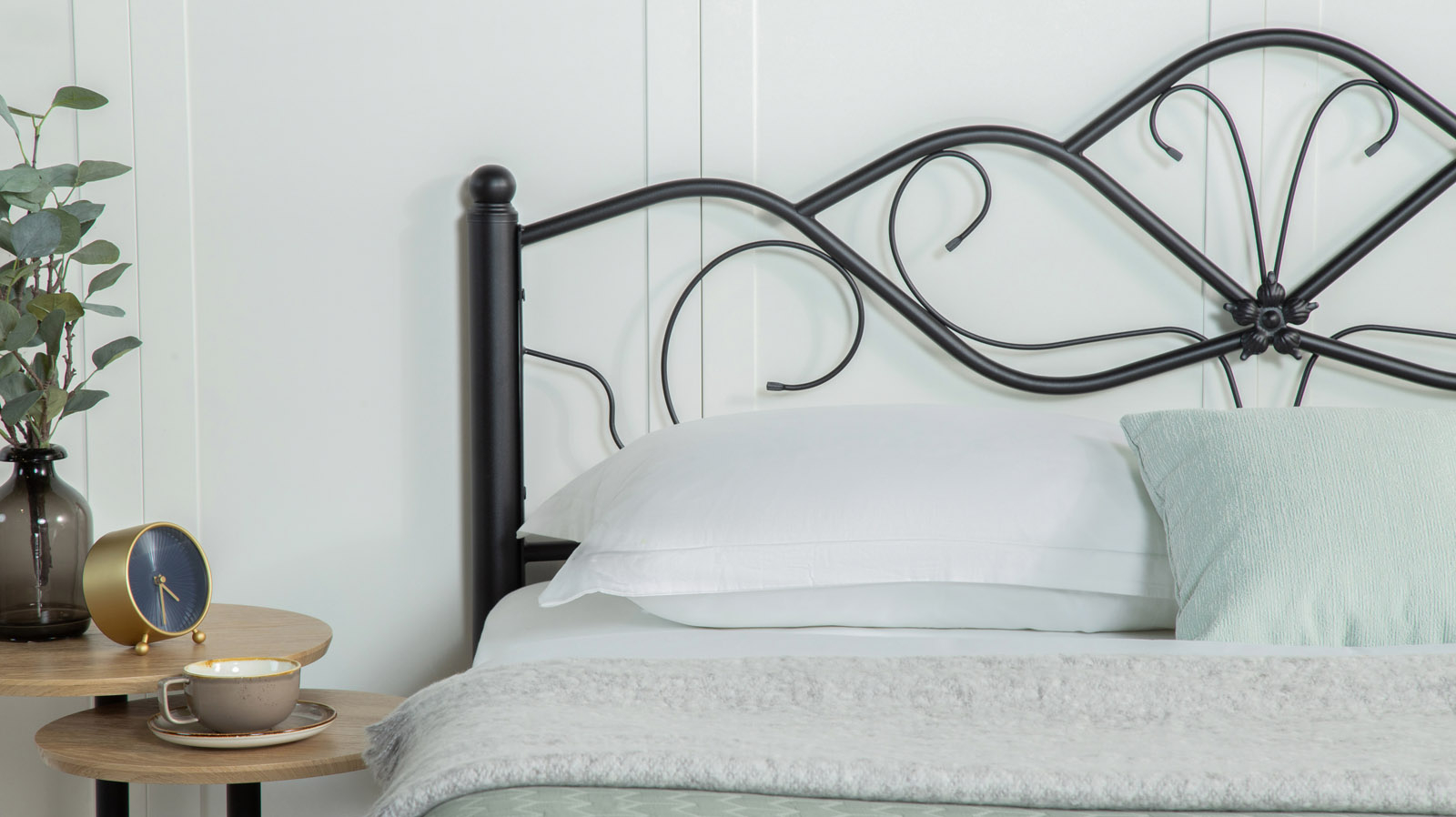 Кровать Luara, цвет чёрный 160x200 - купить в Озерце