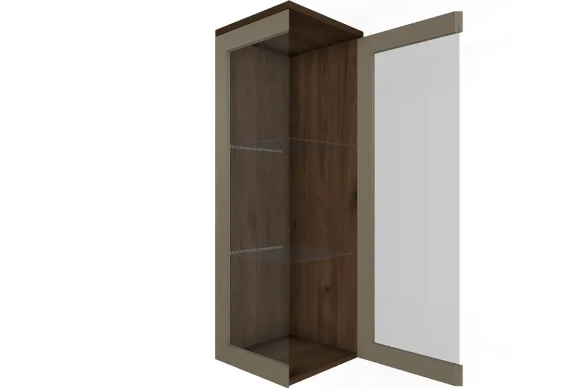 Антресоль АН-5007-ГТ-ЛМ (Гикори Джексон Темный/Латте Матовый) в мебель-центре Озерцо