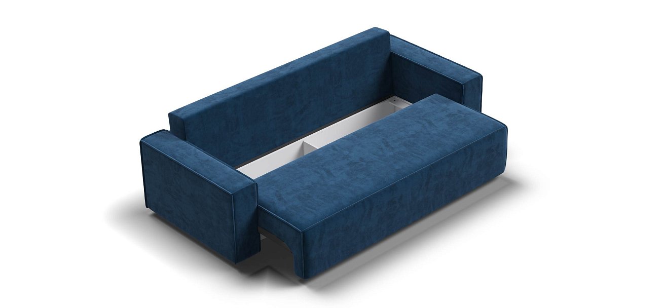 Лофт диван Велюр Монолит синий — купить в Озерце