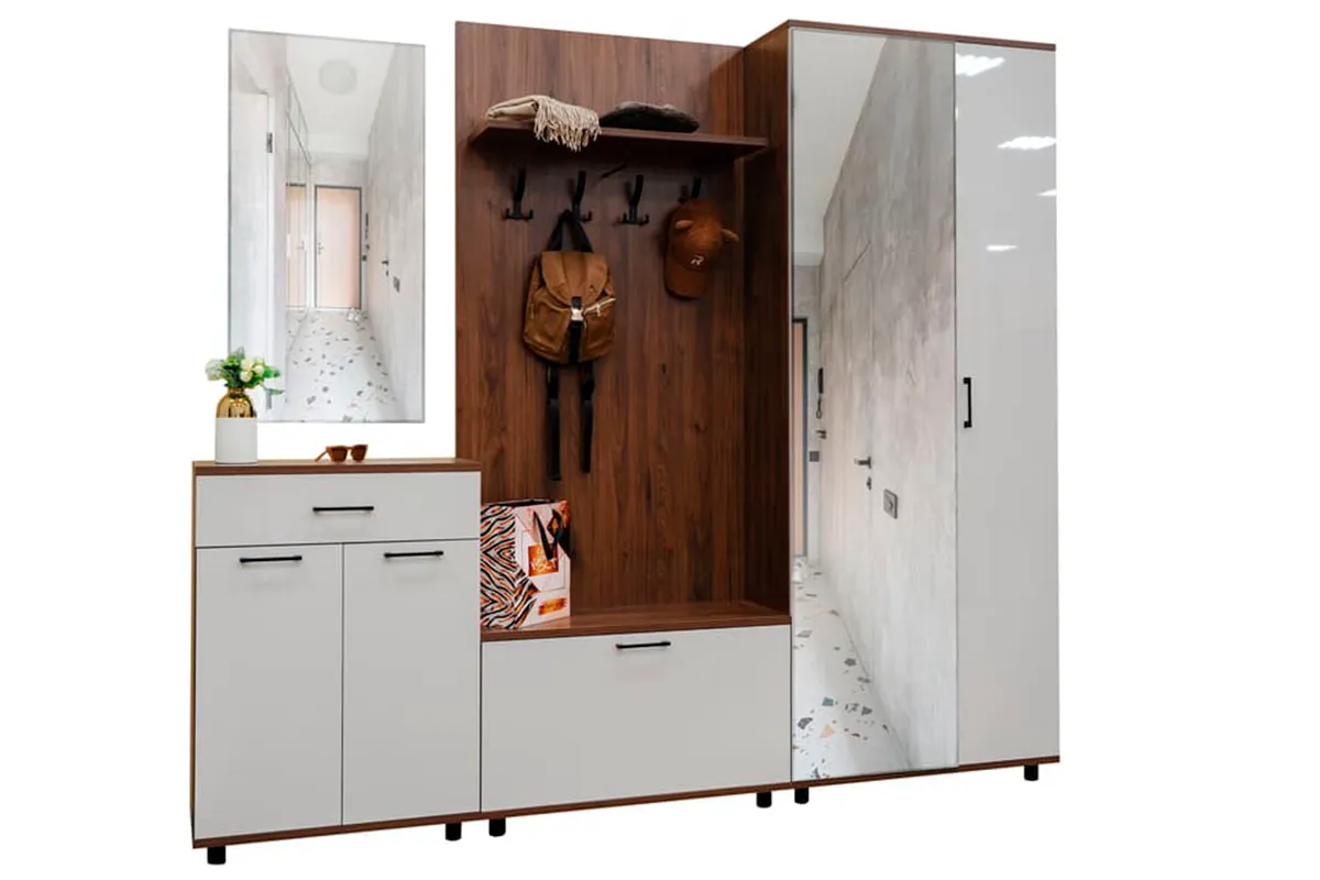 Вешалка ВШ-5002-ГТ (Гикори Джексон Темный) — Мебель-центр Озерцо