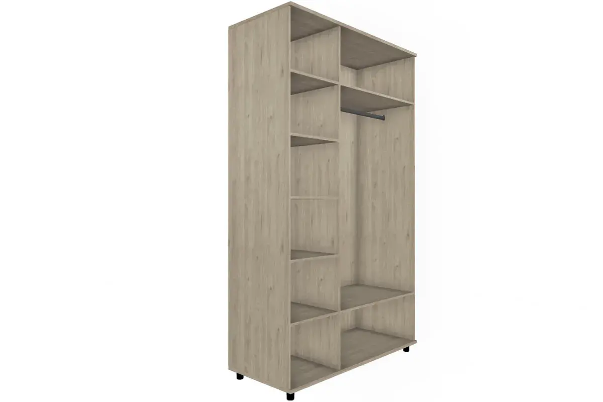 Шкаф для одежды и белья ШК-5001-ГС-АМ (Гикори Джексон Светлый/Антрацит Матовый) в мебель-центре Озерцо